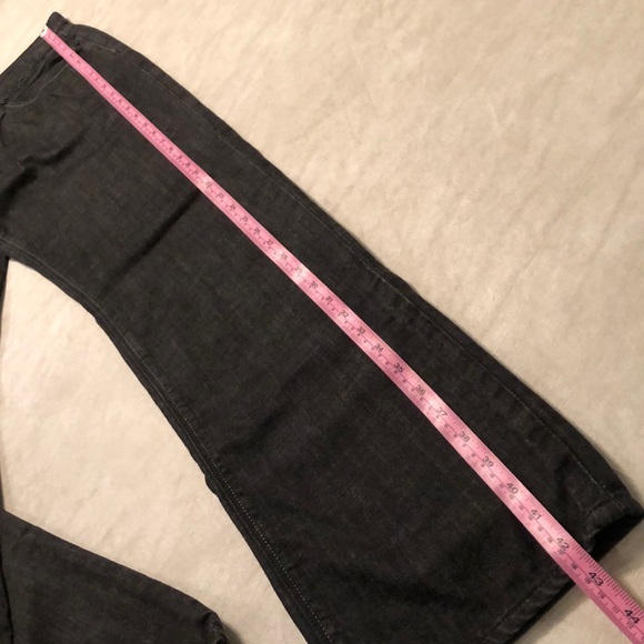 Express Men's Slim Fit Straight Leg 5 Pockets Black Jeans Size 32X34 - Picture 8 of 12